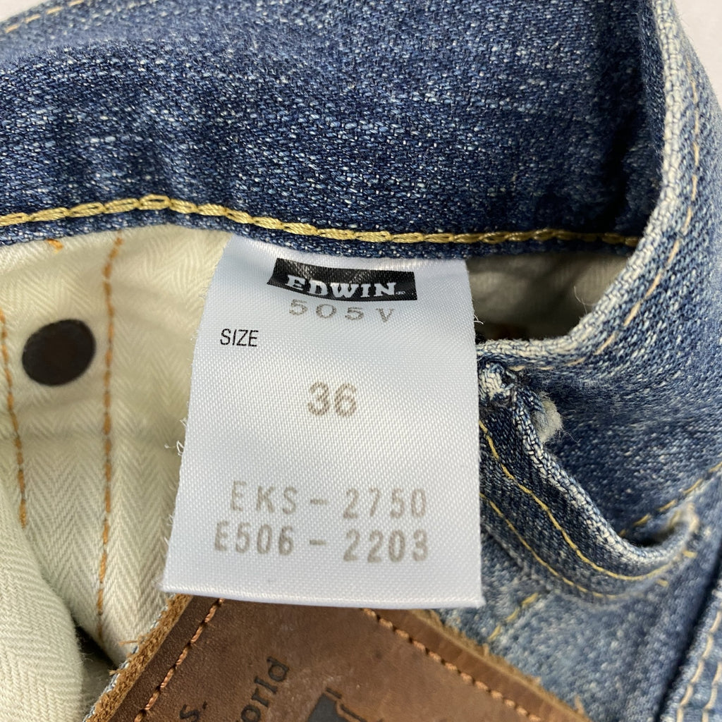 EDWIN　エドウィン　デニムパンツ/ジーンズ　ジップフライ　インディゴ　36サイズ　古着