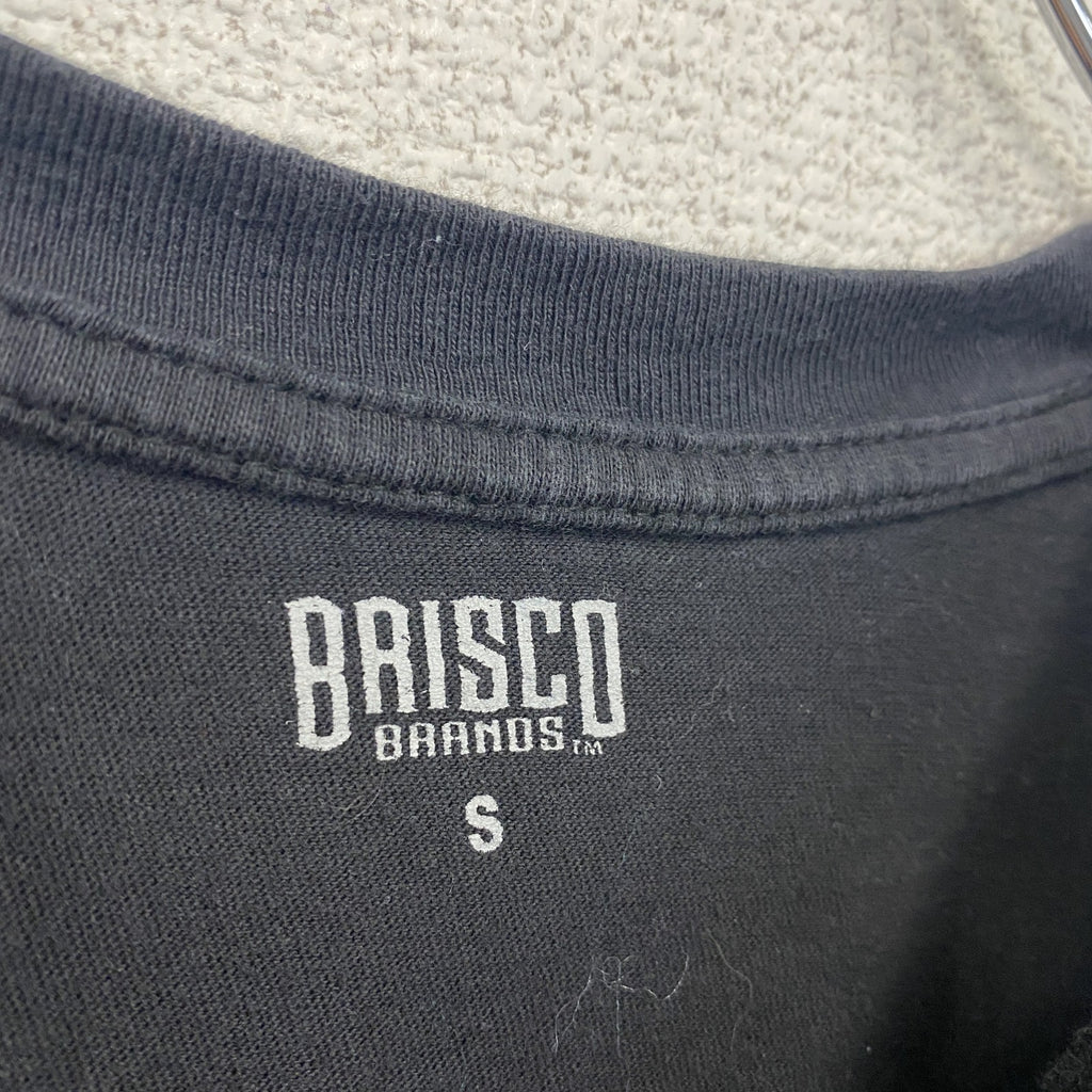 BRISUCO　半袖アニメプリントTシャツ　TOKYO JAPAN　悲しみと悲哀　クルーネック　黒　ブラック　Sサイズ　古着