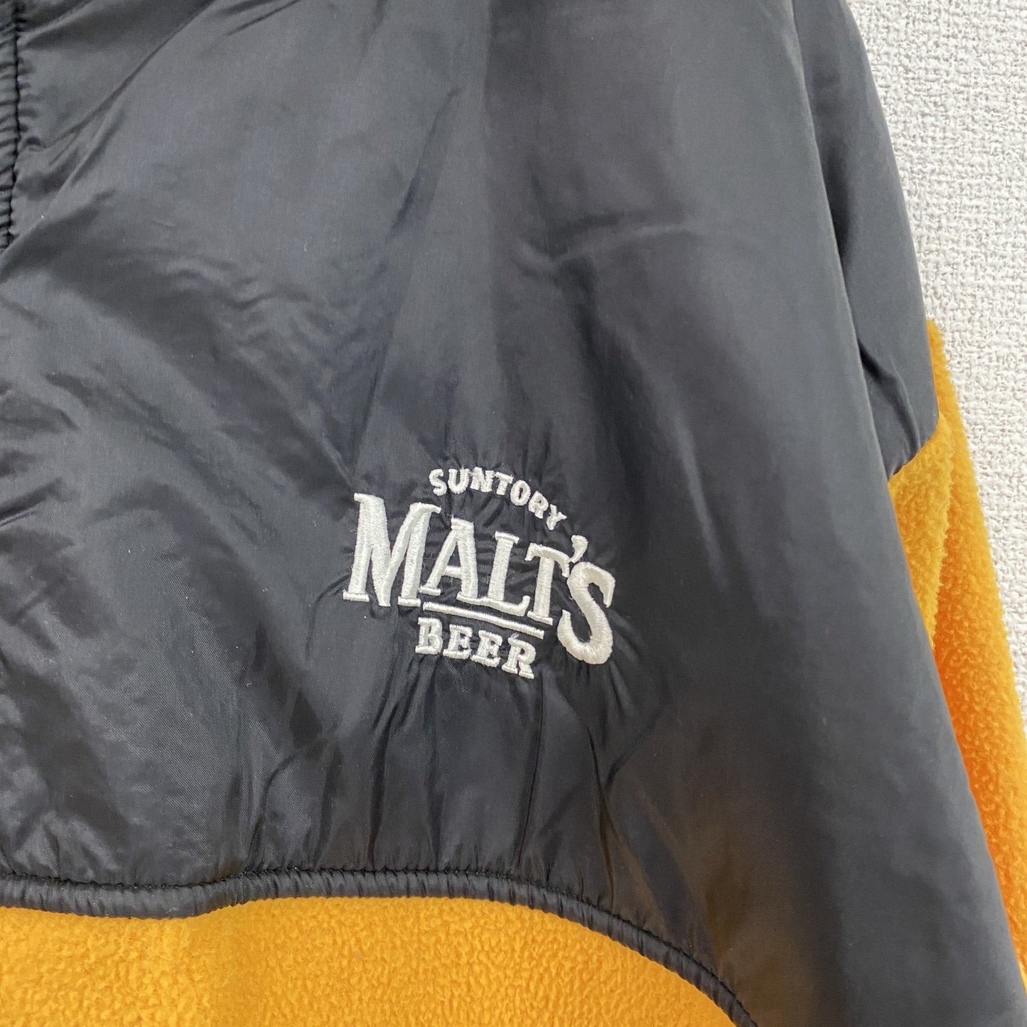 SUNTORY MALT'S BEER　モルツ　フリースジャケット/ボアジャケット　黄色　イエロー　Lサイズ