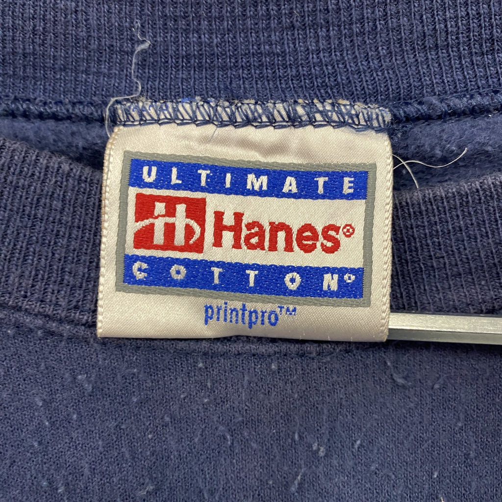 90s～　Hanes　ヘインズ　スウェット/トレーナー　星条旗　ヴィンテージ　紺　ネイビー　Lサイズ　古着