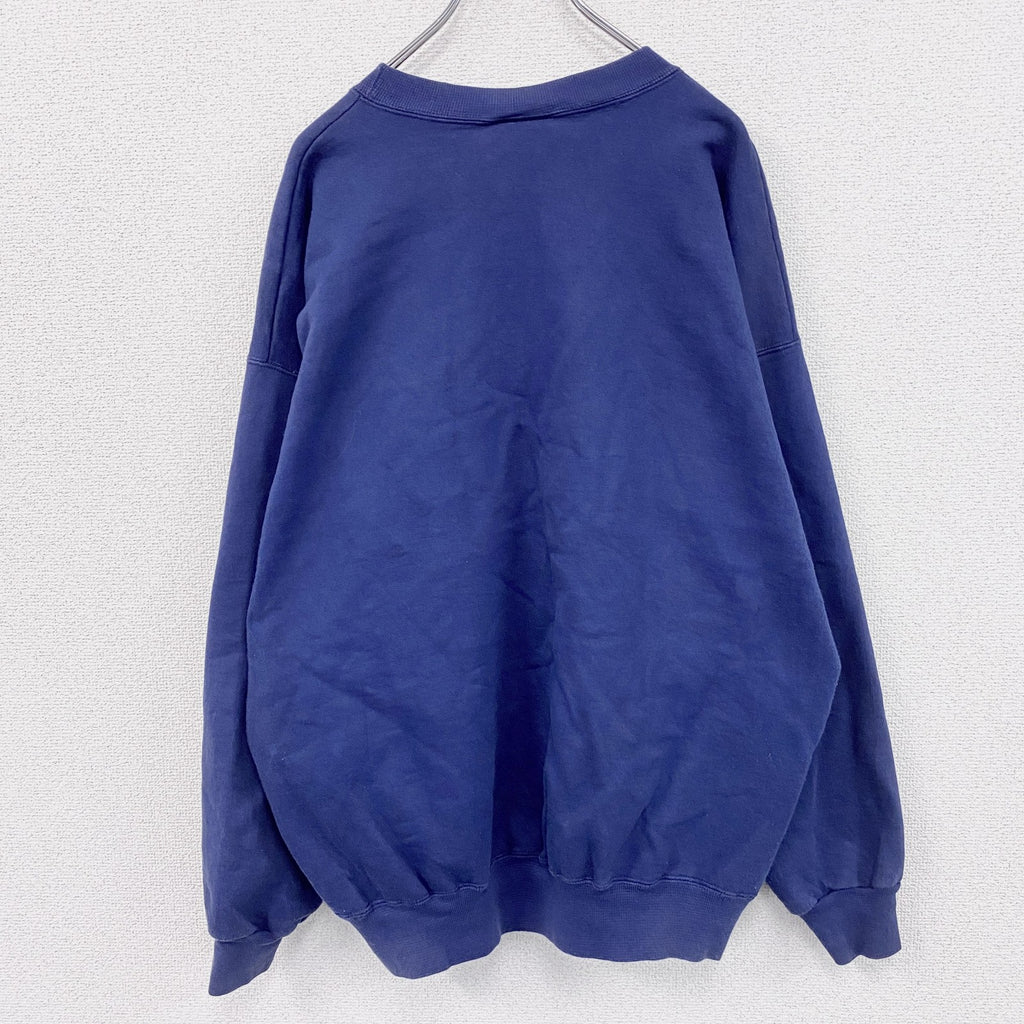 90s～　Hanes　ヘインズ　スウェット/トレーナー　星条旗　ヴィンテージ　紺　ネイビー　Lサイズ　古着