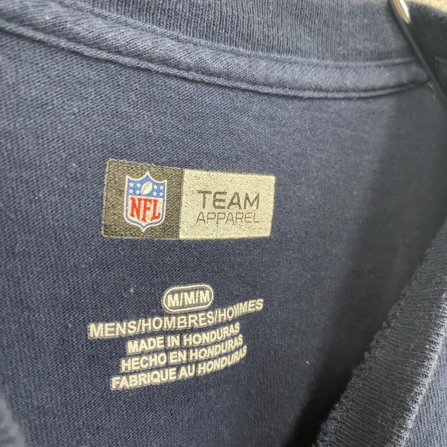 古着 used　TEAM APPAREL　半袖プリントTシャツ　NFL　シアトル シーホークス　クルーネック　ネイビー　Mサイズ