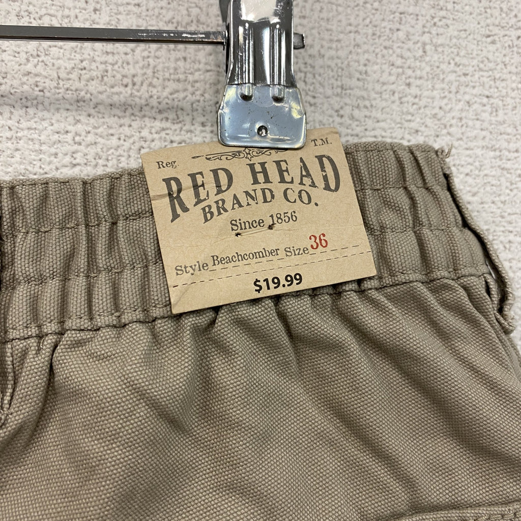 RED HEAD　ハーフカーゴパンツ/ショートパンツ　ベージュ　36サイズ ミリタリーパンツ ハーフパンツ メンズ 古着