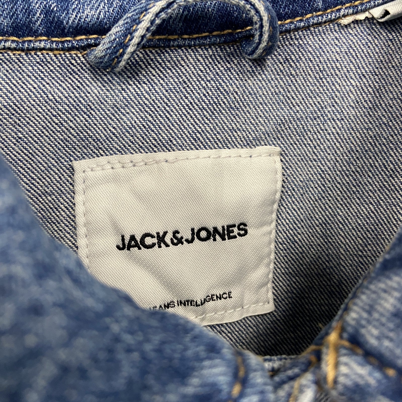 JACK&JONES　デニムジャケット/Gジャン　インディゴ　Sサイズ　古着