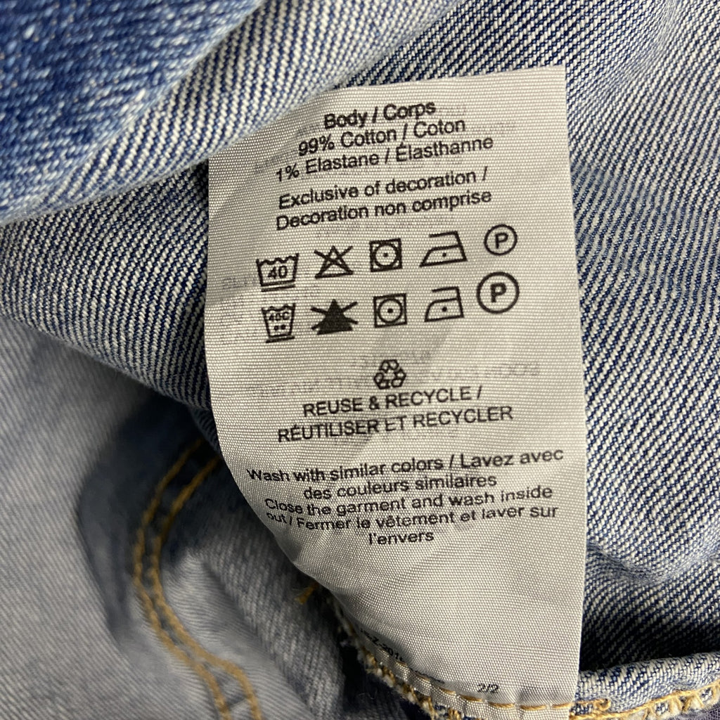 JACK&JONES　デニムジャケット/Gジャン　インディゴ　Sサイズ　古着