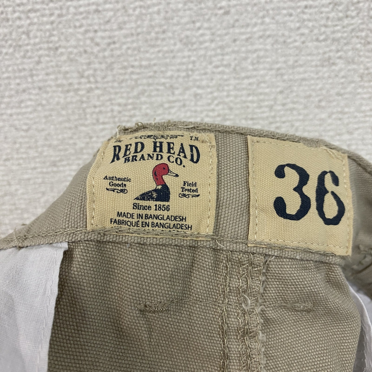 RED HEAD　ハーフカーゴパンツ/ショートパンツ　ベージュ　36サイズ ミリタリーパンツ ハーフパンツ メンズ 古着