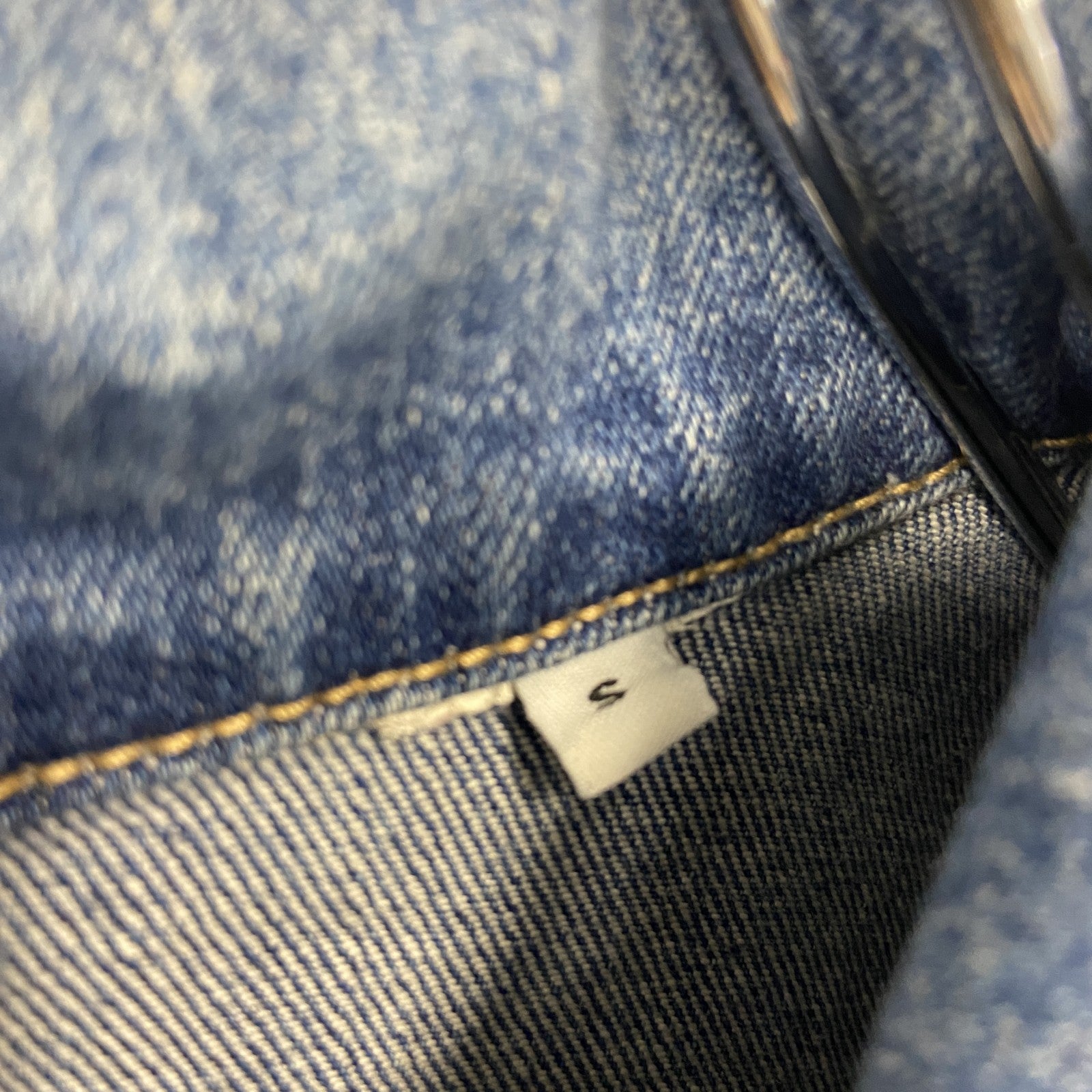 JACK&JONES　デニムジャケット/Gジャン　インディゴ　Sサイズ　古着