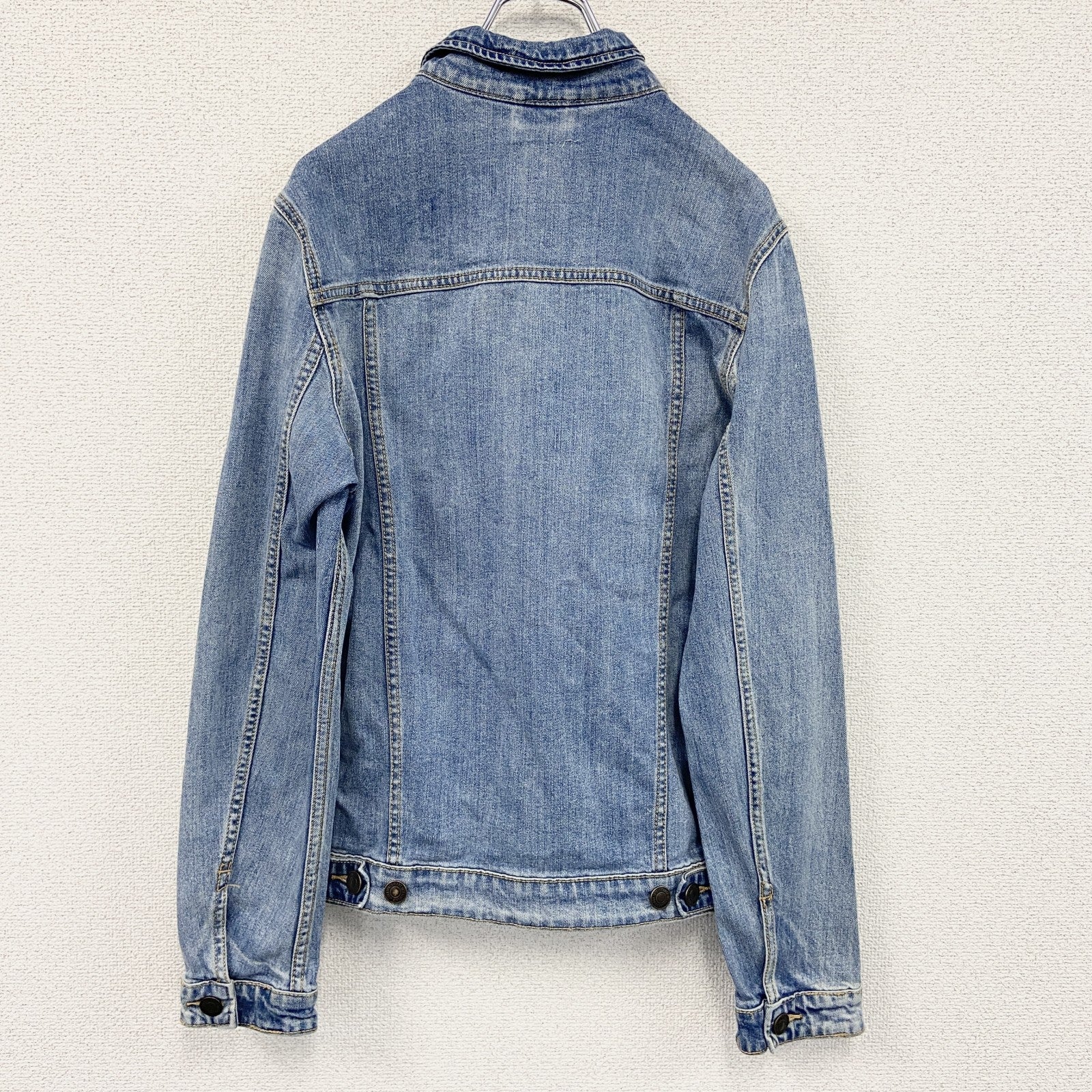 JACK&JONES　デニムジャケット/Gジャン　インディゴ　Sサイズ　古着
