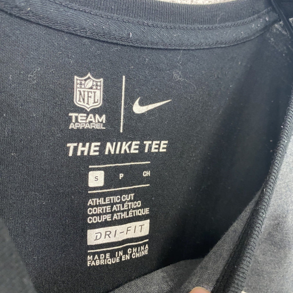 NIKE ナイキ　半袖プリントTシャツ　カジュアル　バイカラー　Steelers　黒　ブラック　グレー　灰色　レトロ　Sサイズ　古着