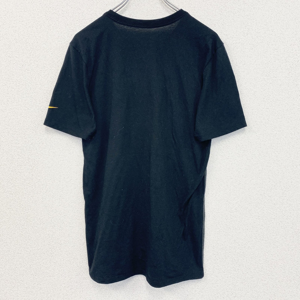 NIKE ナイキ　半袖プリントTシャツ　カジュアル　バイカラー　Steelers　黒　ブラック　グレー　灰色　レトロ　Sサイズ　古着