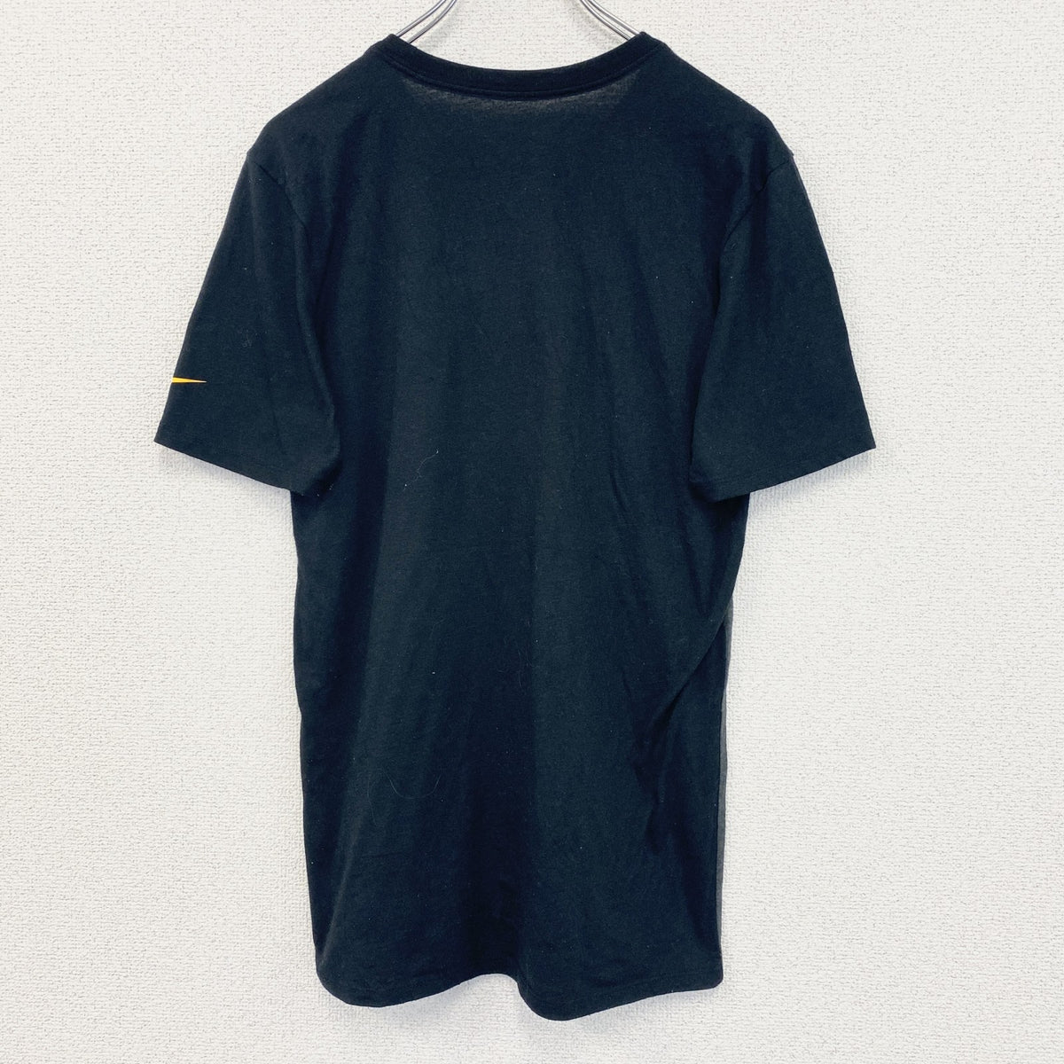 NIKE ナイキ　半袖プリントTシャツ　カジュアル　バイカラー　Steelers　黒　ブラック　グレー　灰色　レトロ　Sサイズ　古着