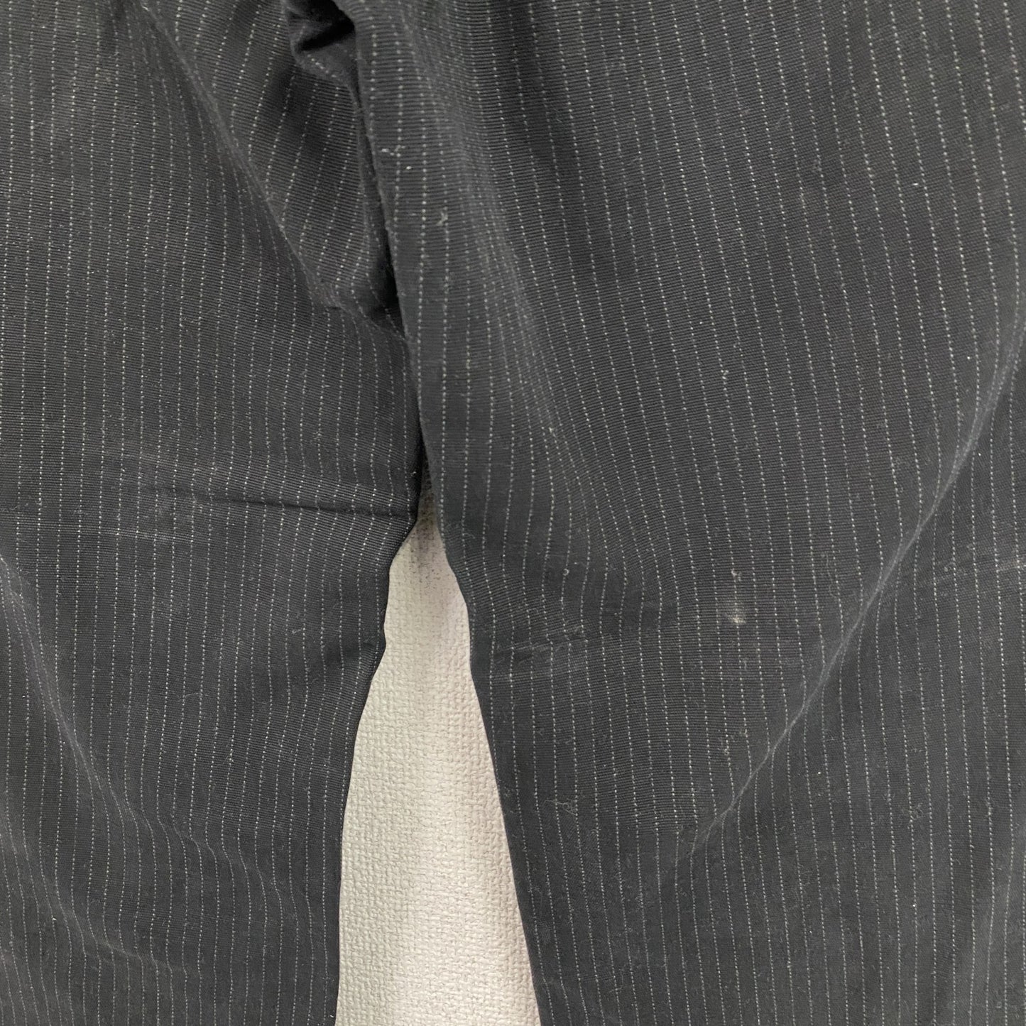 Calvin Klein　カルバンクライン　スラックス　ジップフライ　ストライプ　黒　ブラック　31サイズ