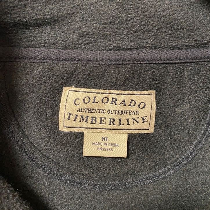 古着 used　COLORADO TIMBERLINE　長袖フリースジャケット　フルジップ　Shiner Beers　XLサイズ