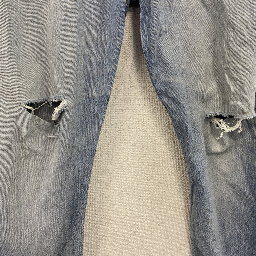 Levi's　リーバイス　502　デニムパンツ/ダメージジーンズ　ジップフライ　インディゴ　W34サイズ　古着