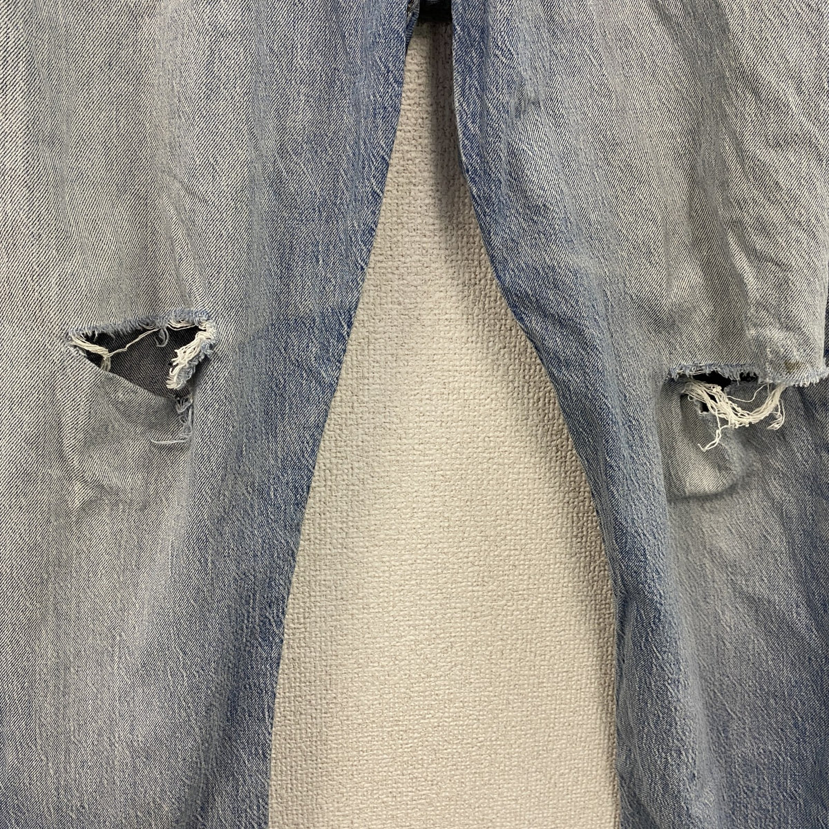 Levi's　リーバイス　502　デニムパンツ/ダメージジーンズ　ジップフライ　インディゴ　W34サイズ　古着