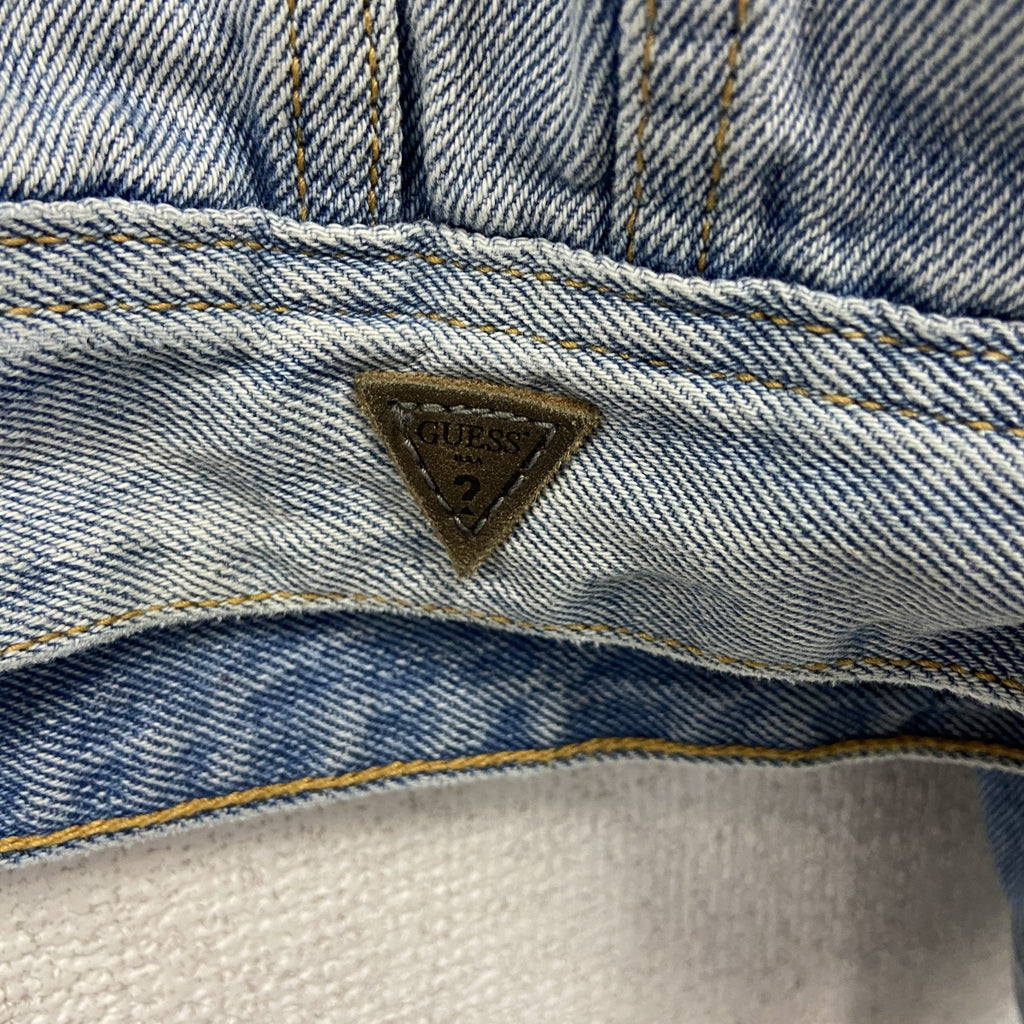 GUESS　ゲス　デニムジャケット/Gジャン　ダメージ加工　インディゴ　Mサイズ　古着