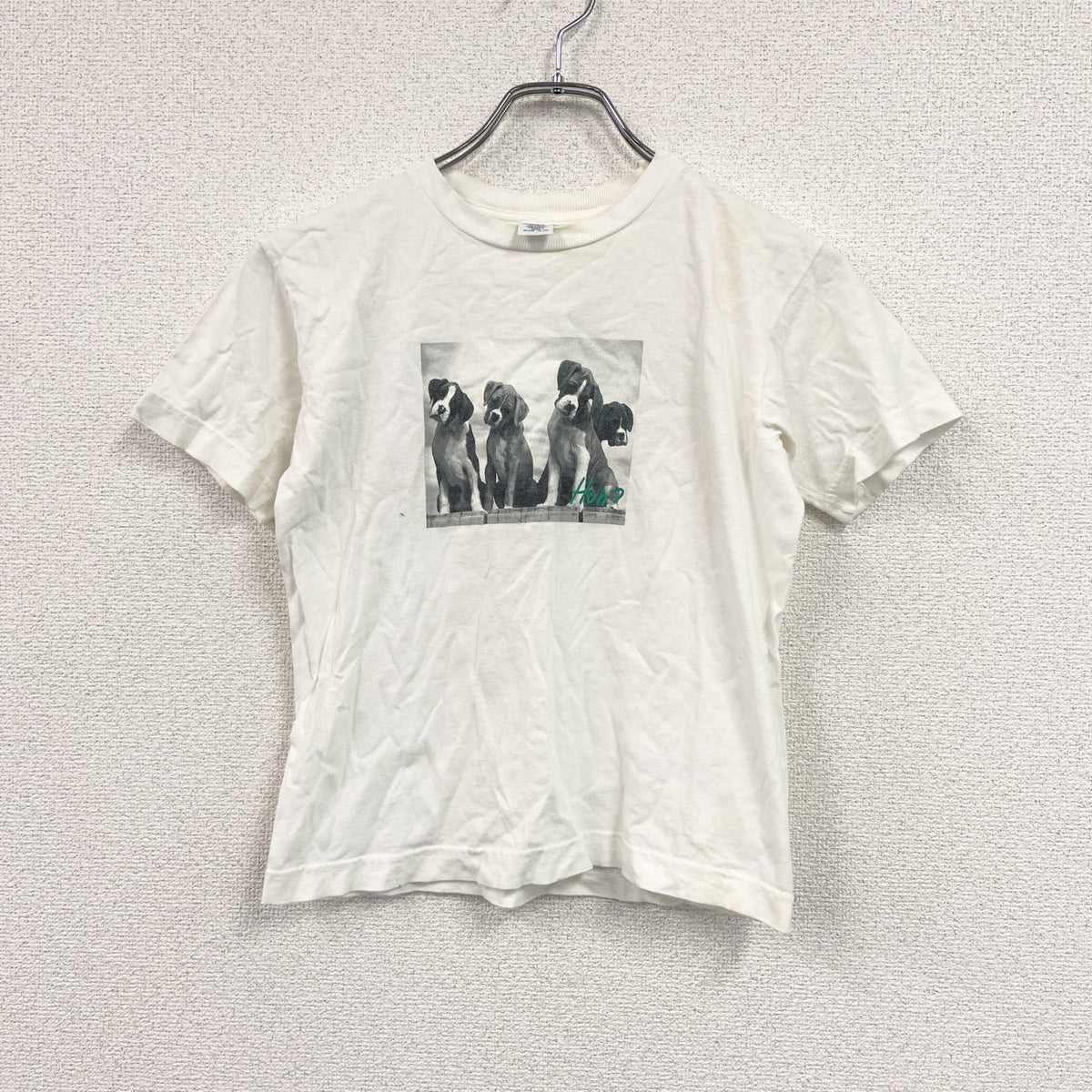 GAP　ギャップ　半袖プリントTシャツ　アニマル　白　ホワイト　XSサイズ　古着