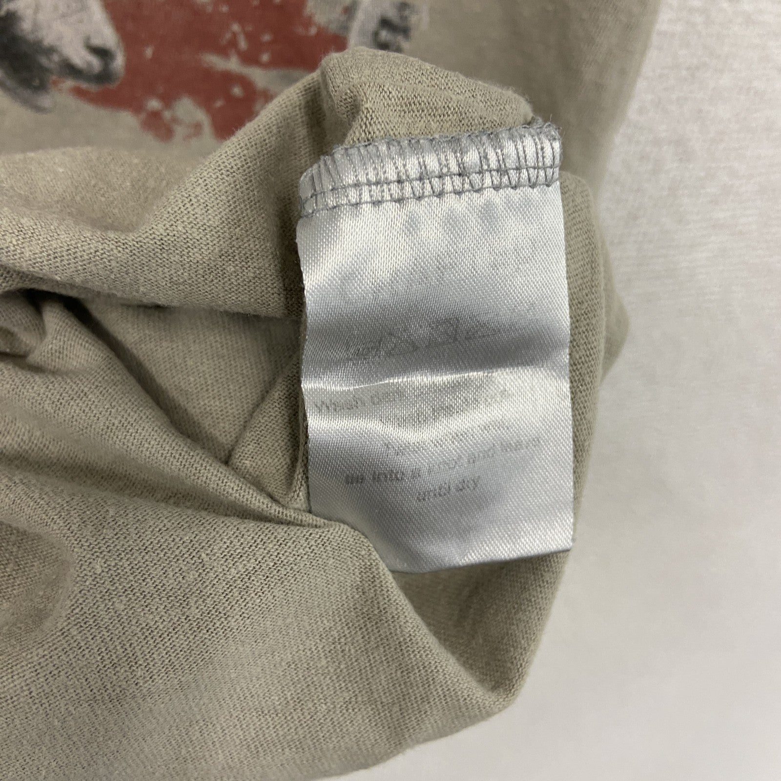CRAFTED　半袖プリントTシャツ　十字架　ライオン　灰色　グレー　Lサイズ　古着