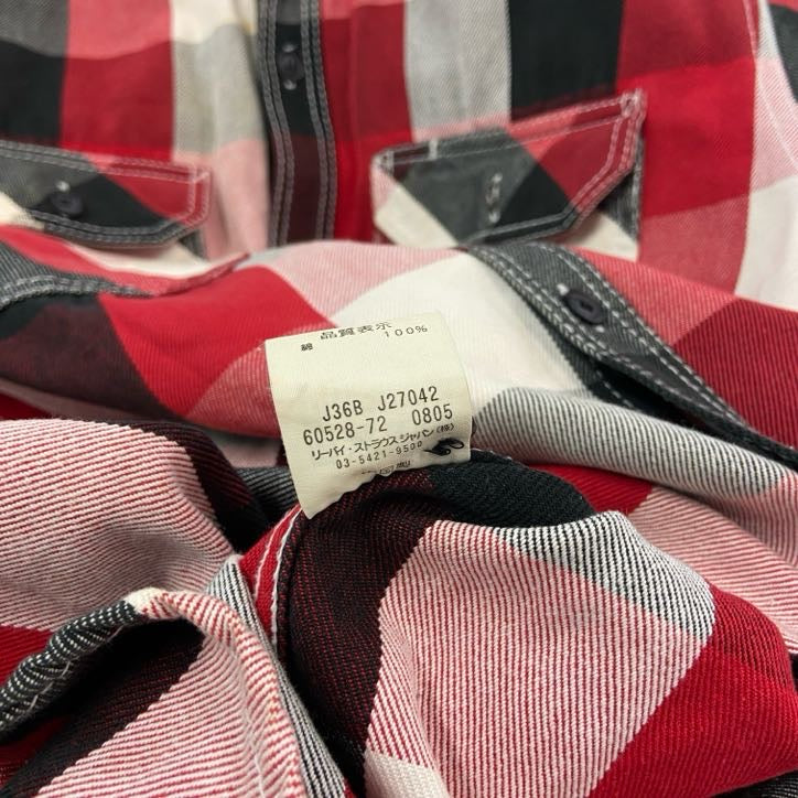 Levi's　リーバイス　長袖シャツ　チェック柄　マルチカラー　古着