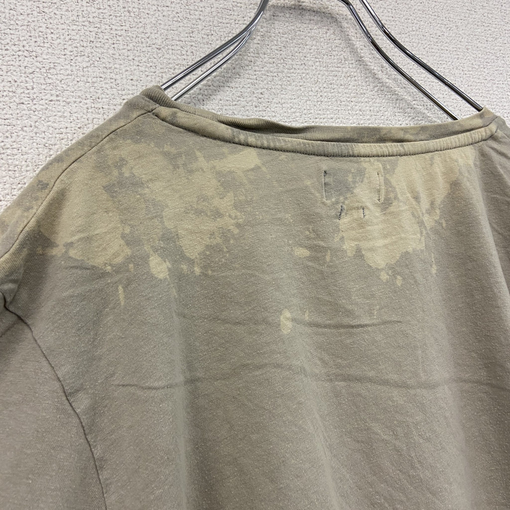 CRAFTED　半袖プリントTシャツ　十字架　ライオン　灰色　グレー　Lサイズ　古着