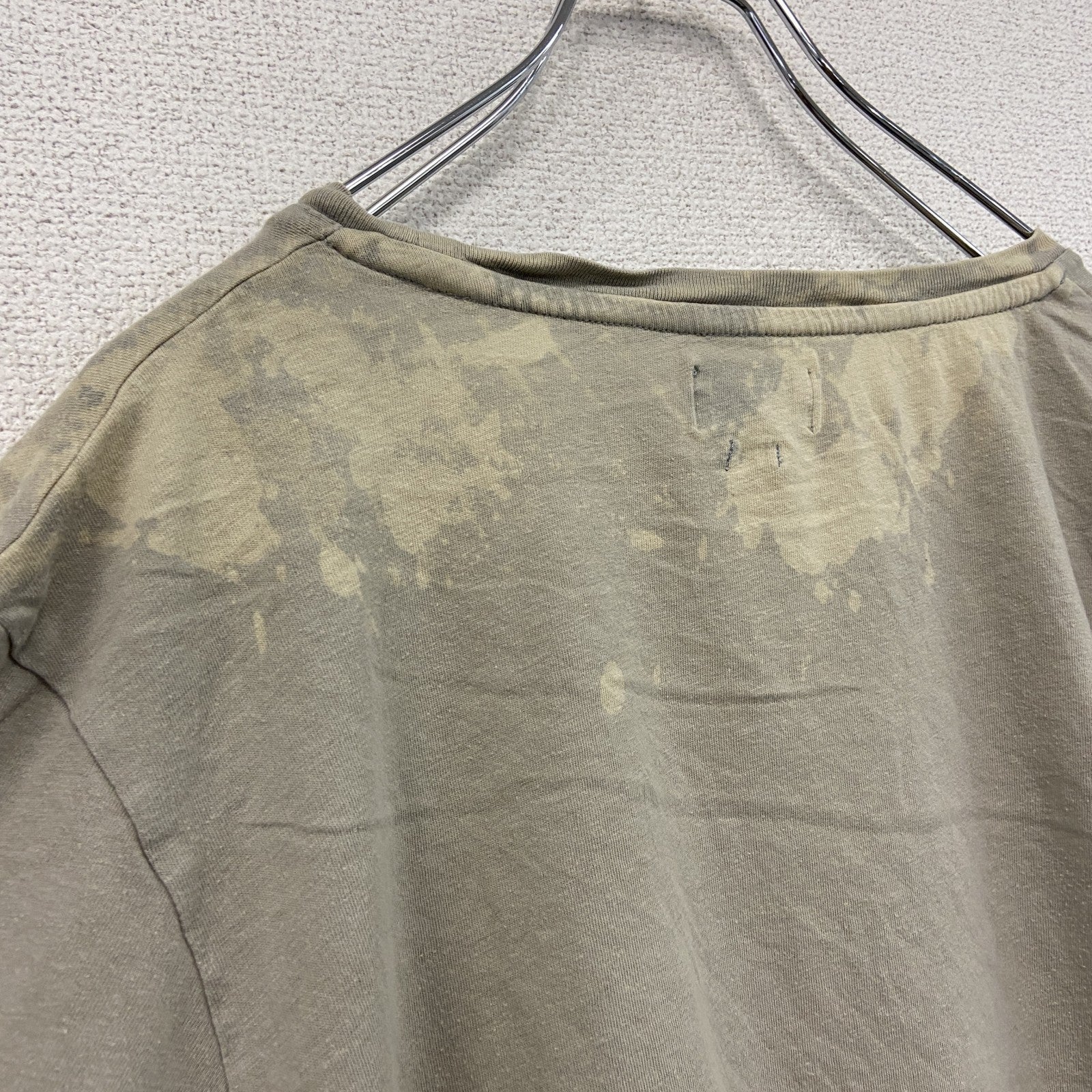 CRAFTED　半袖プリントTシャツ　十字架　ライオン　灰色　グレー　Lサイズ　古着