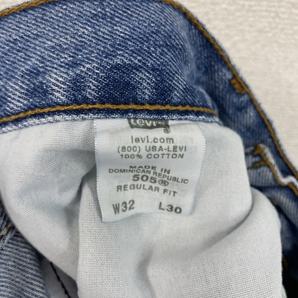 Levi's　リーバイス　505　デニムパンツ/ジーンズ　ジップフライ　インディゴ　W32サイズ　古着
