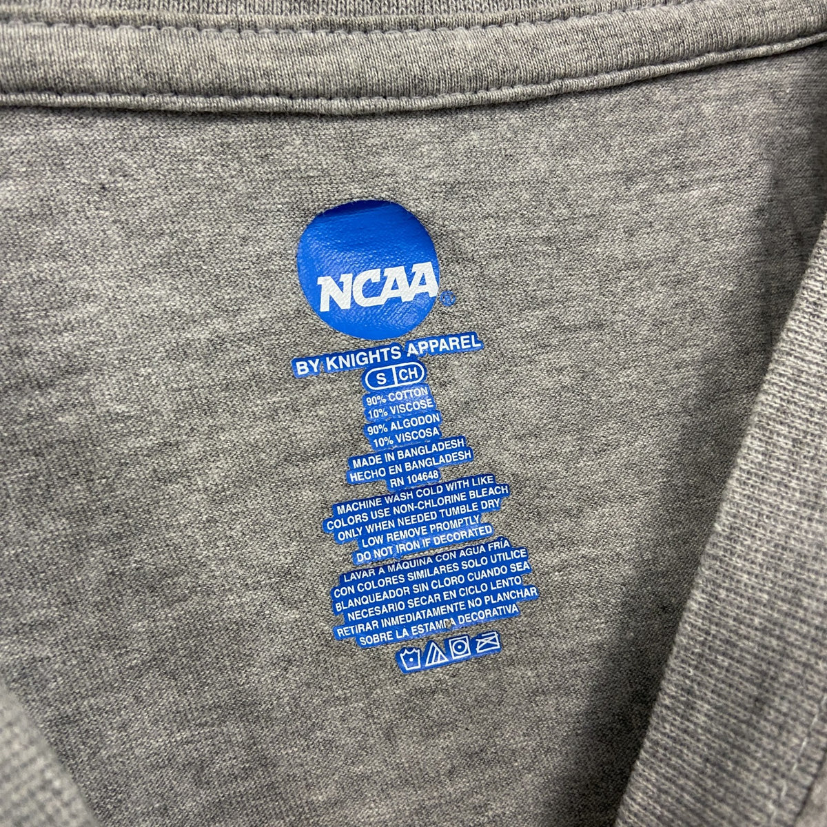 NCAA　長袖プリントTシャツ　オハイオ州立大学　アーチプリント　灰色　グレー　Sサイズ　古着