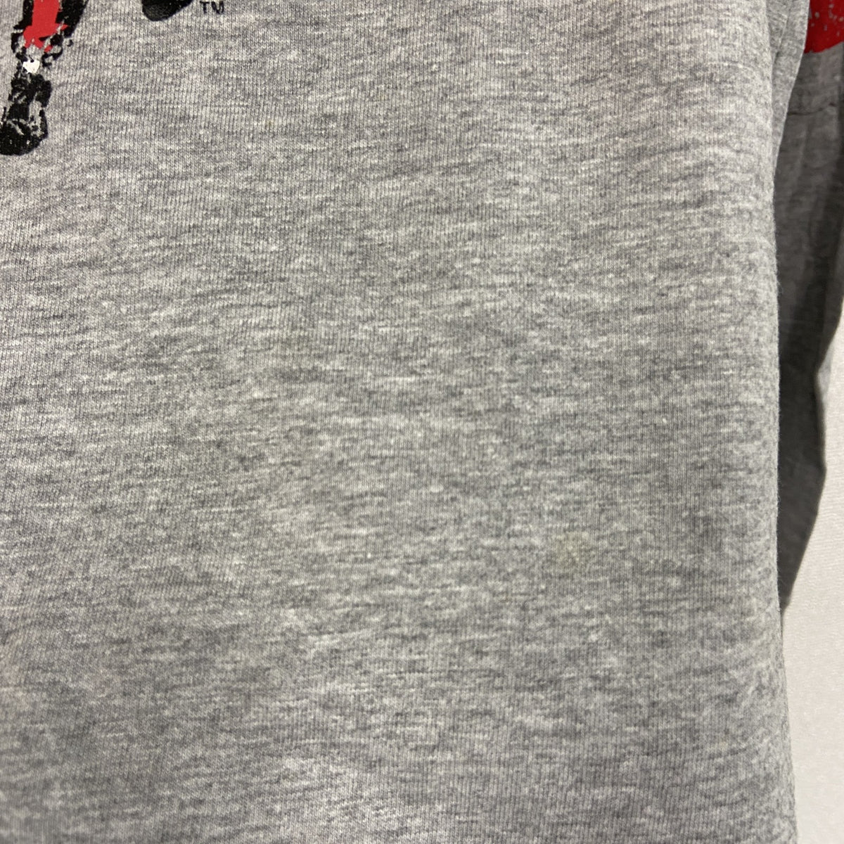 NCAA　長袖プリントTシャツ　オハイオ州立大学　アーチプリント　灰色　グレー　Sサイズ　古着