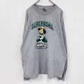 90s　BAYSIDE　長袖Tシャツ/ロンT　カレッジタイプ　ヴィンテージ　灰色　グレー　XLサイズ　古着