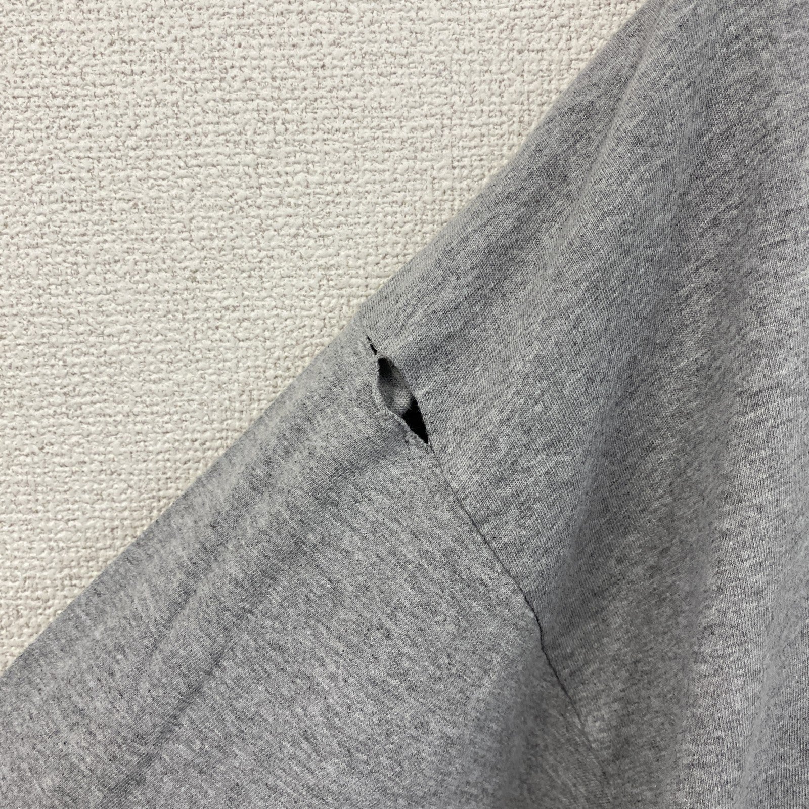 90s　BAYSIDE　長袖Tシャツ/ロンT　カレッジタイプ　ヴィンテージ　灰色　グレー　XLサイズ　古着
