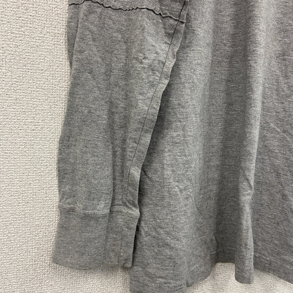 NCAA　長袖プリントTシャツ　オハイオ州立大学　アーチプリント　灰色　グレー　Sサイズ　古着