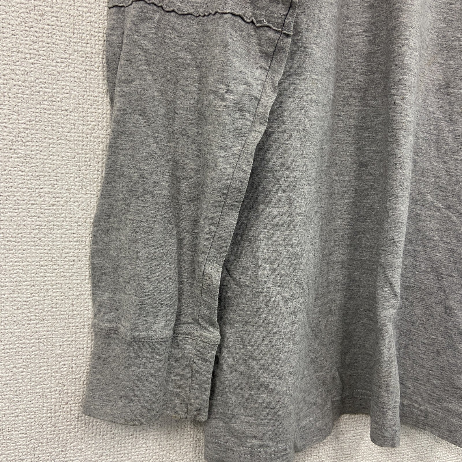 NCAA　長袖プリントTシャツ　オハイオ州立大学　アーチプリント　灰色　グレー　Sサイズ　古着