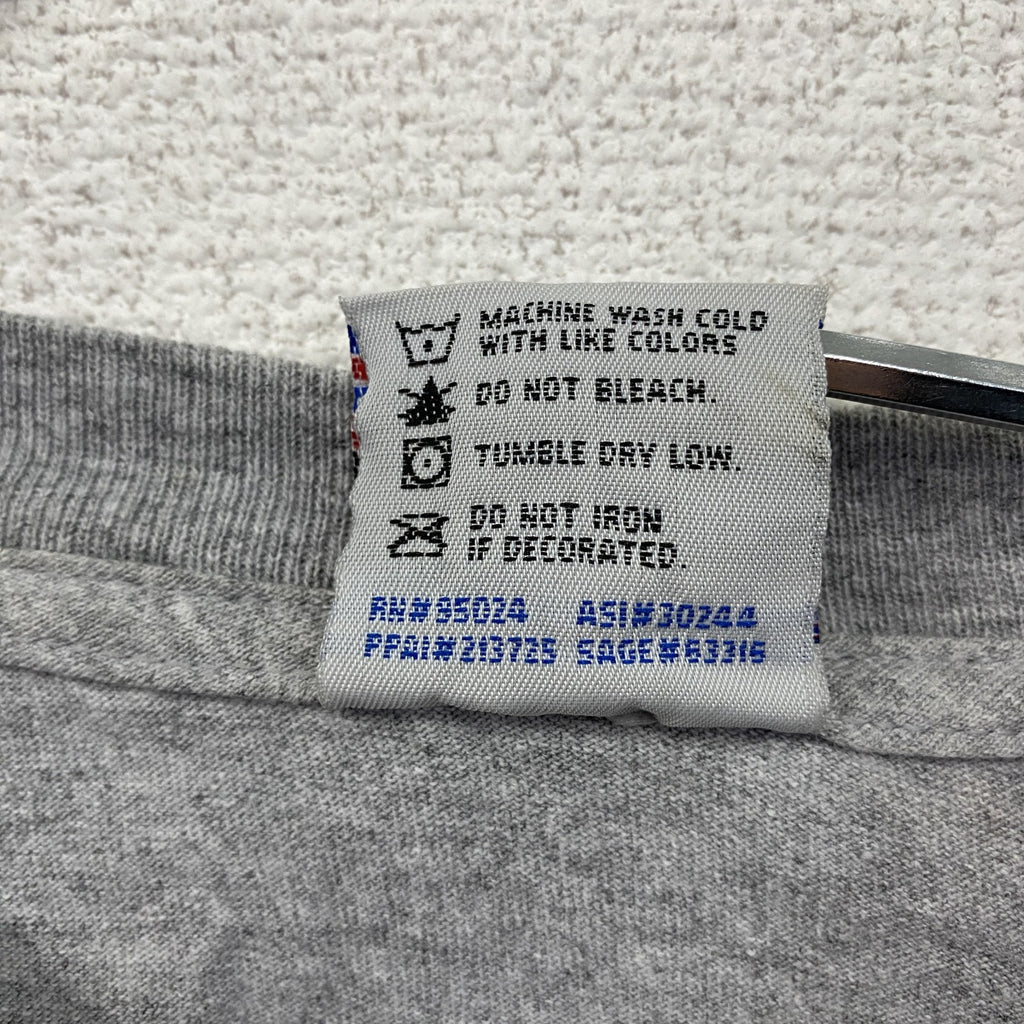 90s　BAYSIDE　長袖Tシャツ/ロンT　カレッジタイプ　ヴィンテージ　灰色　グレー　XLサイズ　古着