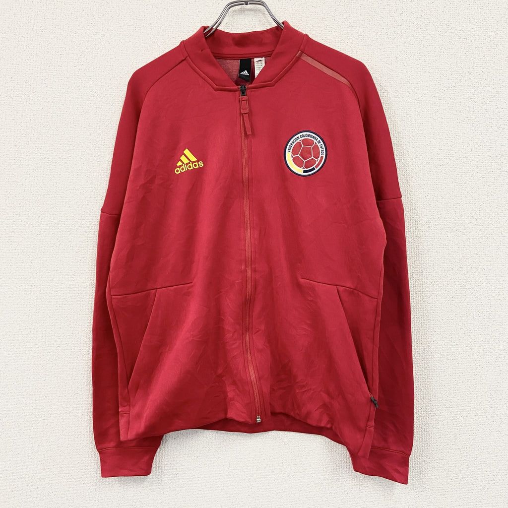 adidas　アディダス　トラックジャケット/ジャージ　赤　レッド　XOサイズ　古着