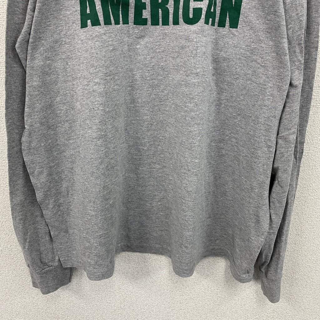 90s　BAYSIDE　長袖Tシャツ/ロンT　カレッジタイプ　ヴィンテージ　灰色　グレー　XLサイズ　古着