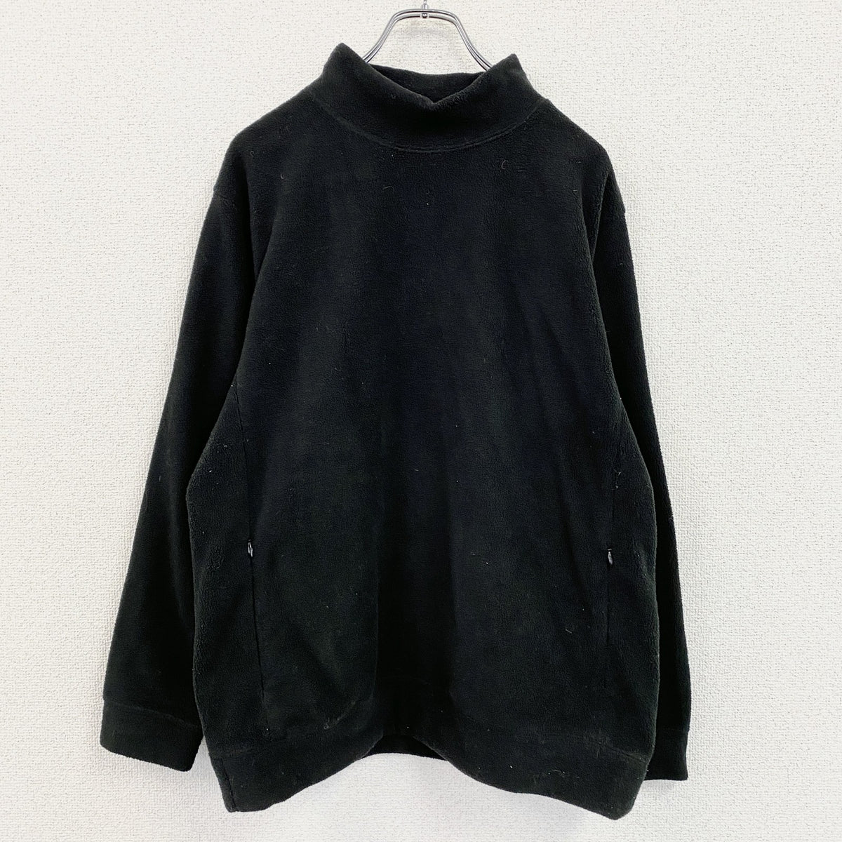 BEAUTY＆YOUTH UNITED ARROWS　フリースプルオーバージャケット/ボアジャケット　黒　ブラック　Lサイズ　古着