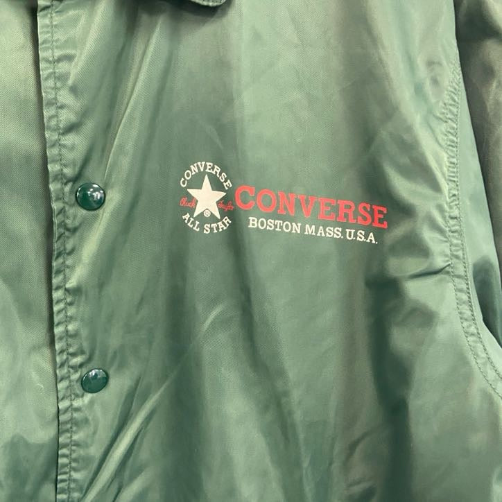 90s　CONVERSE　コンバース　ナイロンジャケット　ヴィンテージ　緑　グリーン　Lサイズ　古着