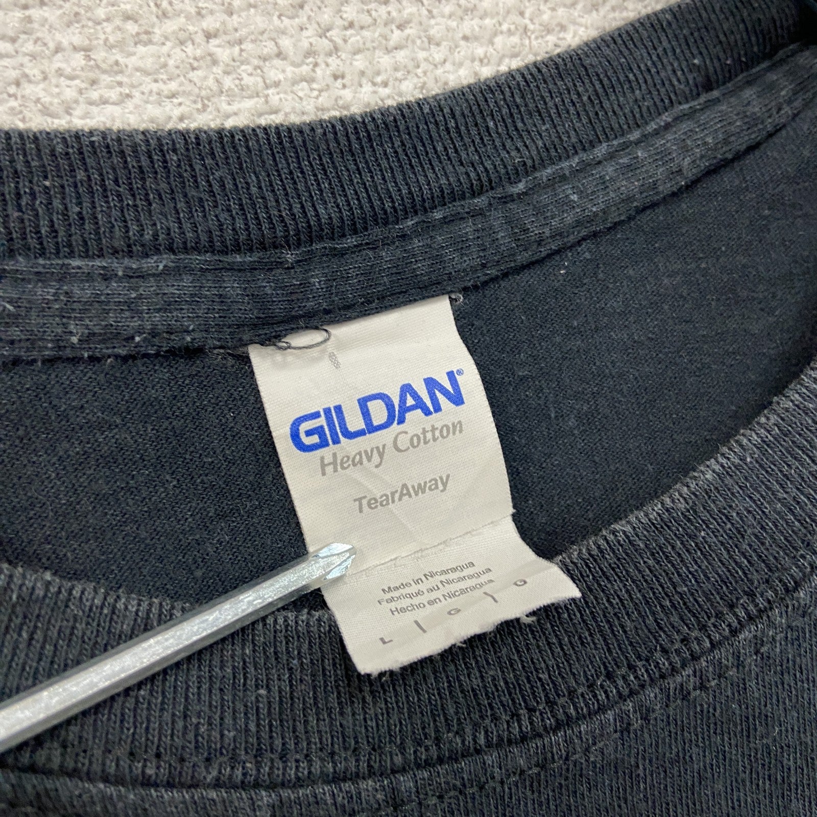 GILDAN　ギルダン　半袖プリントTシャツ　ヘビーメタルフェスティバル　スカル　骸骨　黒　ブラック　Lサイズ　古着