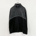 ～00s　OLD GAP　オールドギャップ　ハーフジップフリースプルオーバージャケット　ブラック　グレー　灰色　Sサイズ　古着