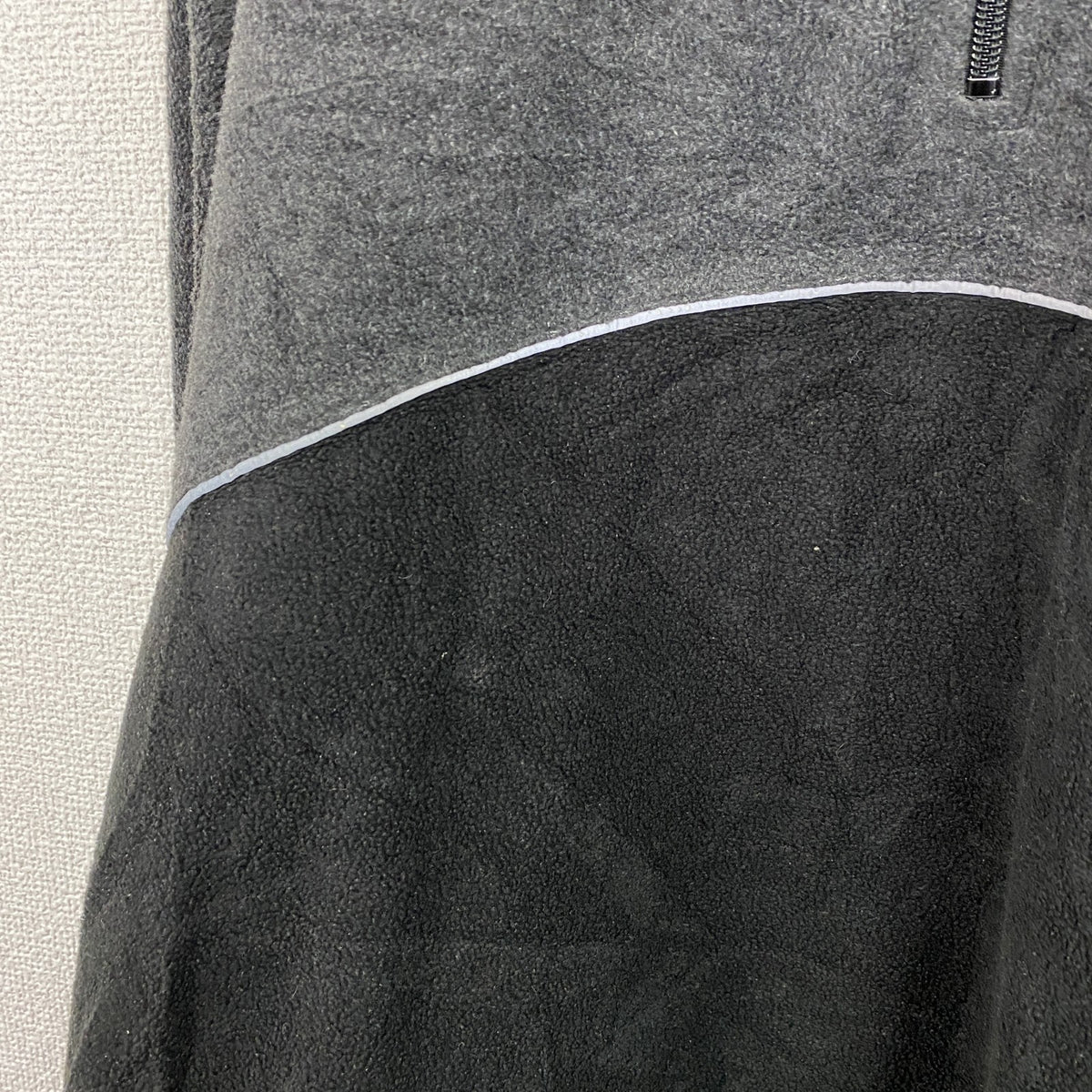 ～00s　OLD GAP　オールドギャップ　ハーフジップフリースプルオーバージャケット　ブラック　グレー　灰色　Sサイズ　古着