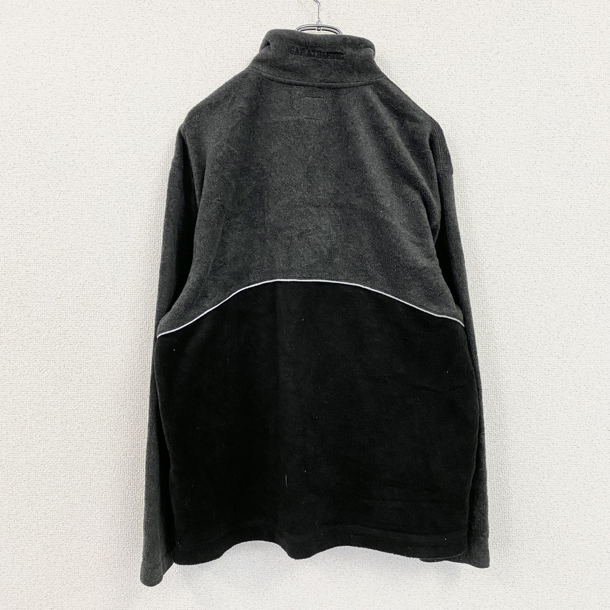 ～00s　OLD GAP　オールドギャップ　ハーフジップフリースプルオーバージャケット　ブラック　グレー　灰色　Sサイズ　古着