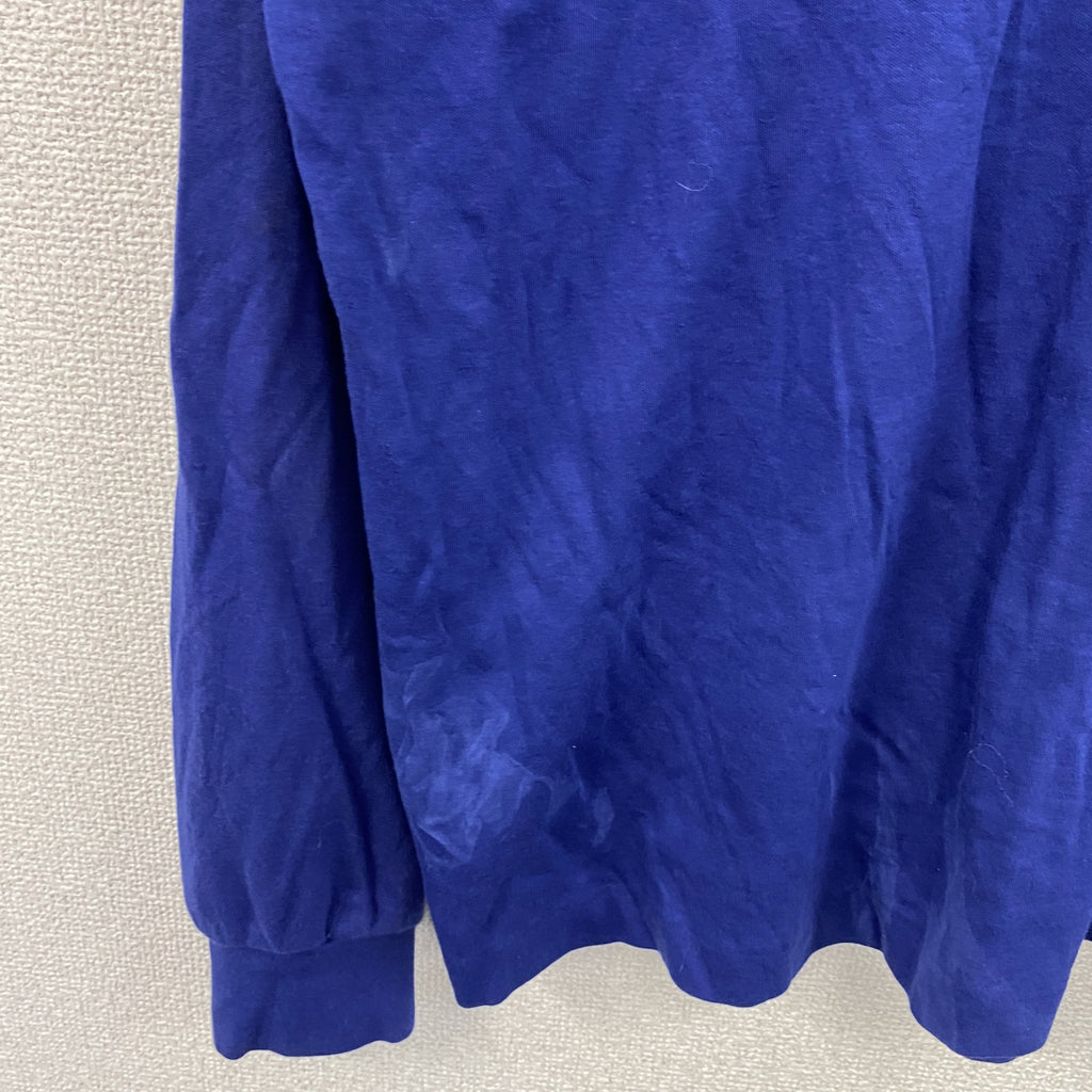 Eddie Bauer　エディーバウアー　長袖Tシャツ/ロンT　タートルネック　青　ブルー　XLサイズ カットソー メンズ コットン 古着