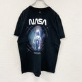 HYPER SPACE　NASA　半袖プリントTシャツ　企業ロゴ　宇宙　黒　ブラック　XLサイズ　古着