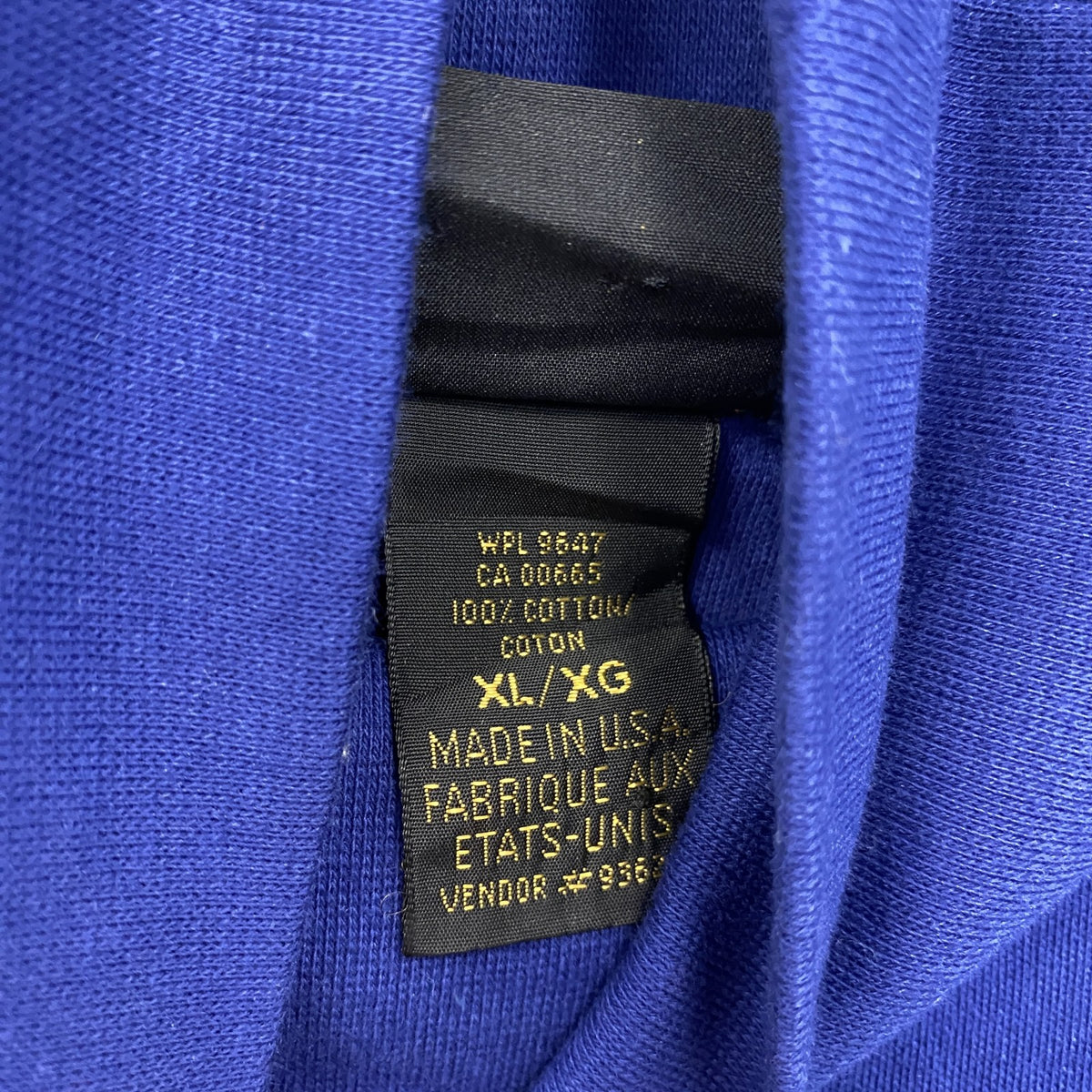 Eddie Bauer　エディーバウアー　長袖Tシャツ/ロンT　タートルネック　青　ブルー　XLサイズ カットソー メンズ コットン 古着