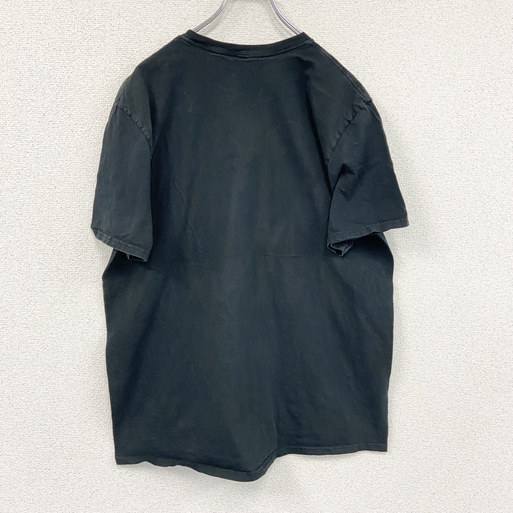 HYPER SPACE　NASA　半袖プリントTシャツ　企業ロゴ　宇宙　黒　ブラック　XLサイズ　古着