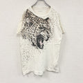 ALLSAINTS　半袖プリントアニマルTシャツ　ヒョウ柄　白　ホワイト　Sサイズ　古着