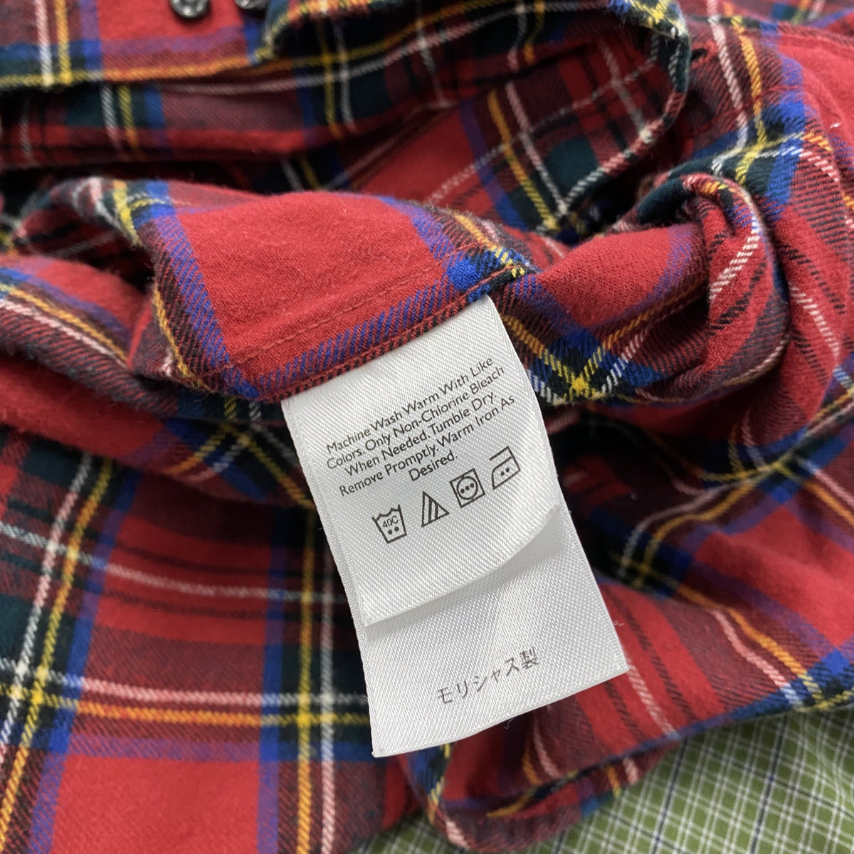 Eddie Bauer　エディーバウアー　長袖シャツ　ボタンダウンシャツ　チェック柄　赤　レッド　Lサイズ　古着