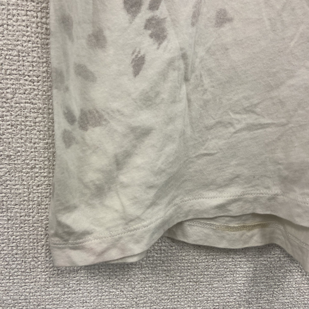 ALLSAINTS　半袖プリントアニマルTシャツ　ヒョウ柄　白　ホワイト　Sサイズ　古着