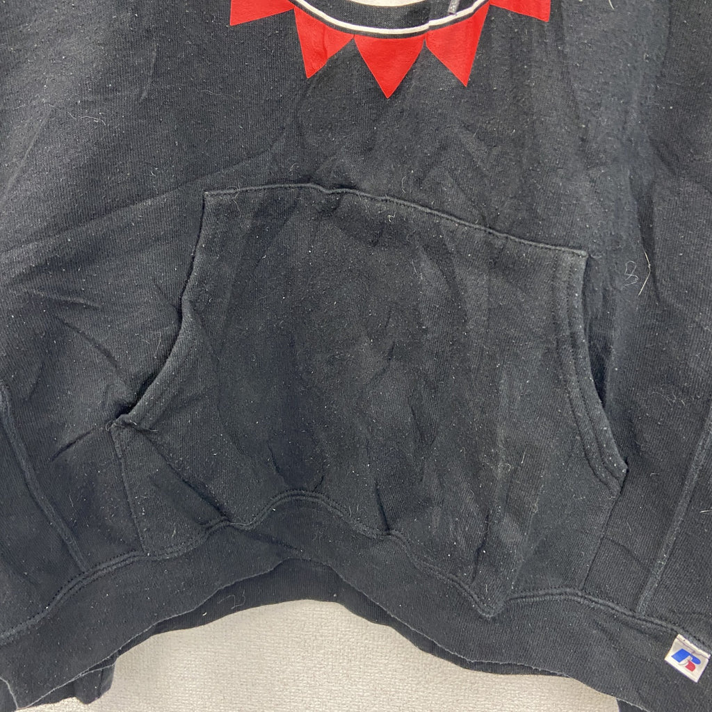 00s　RUSSELL ATHLETIC　ラッセル　スウェットパーカー/フーディー　ヴィンテージ　黒　ブラック　Lサイズ　古着