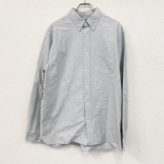 BANANA REPUBLIC　バナナ パブリック　長袖シャツ　無地　グレー　Lサイズ
